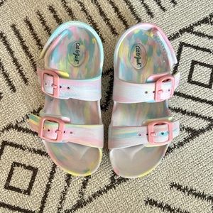 Cat & Jack Rainbow Sandals Sz 10
